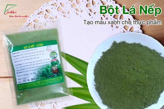 bột lá nếp màu xanh bột màu rau củ quả